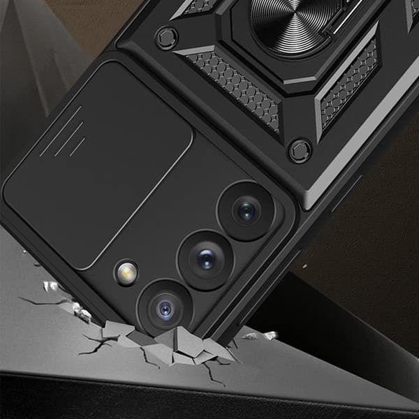 Galaxy S23 Plus Mobilskal Hybrid Armor Camshield - Blå