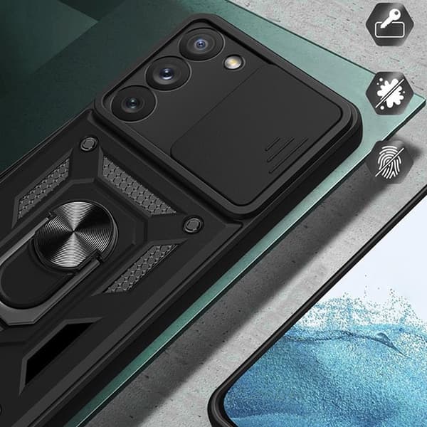 Galaxy S23 Plus Mobilskal Hybrid Armor Camshield - Blå