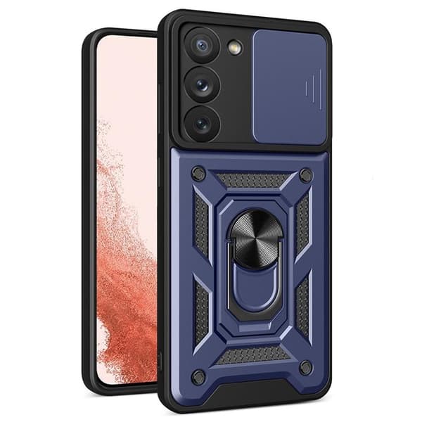 Galaxy S23 Plus Mobilskal Hybrid Armor Camshield - Blå