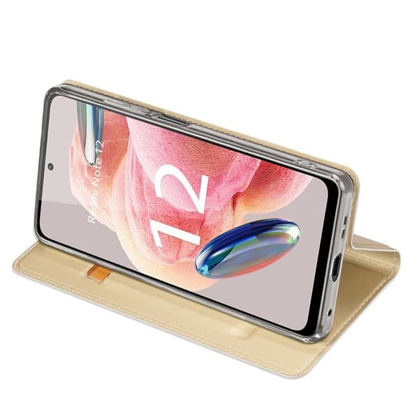 Dux Duxis Xiaomi Redmi Note 12 5G Plånboksfodral Skin Pro - Guld