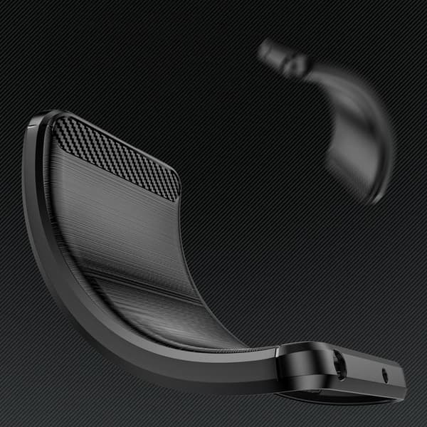 Sony Xperia 1 V Mobilskal Carbon Silikon - Svart