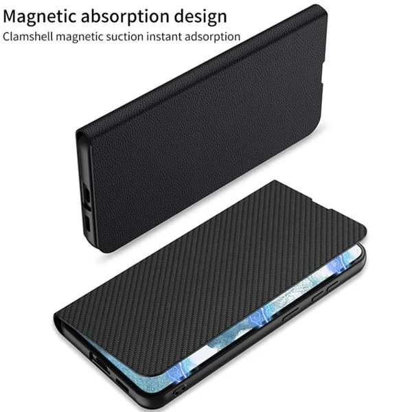 GKK Galaxy S23 Plus Mobilfodral Magnetic PU-Läder - Röd