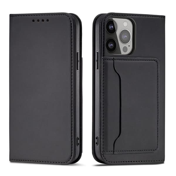 Galaxy S23 Ultra Plånboksfodral Magnet Flip - Svart