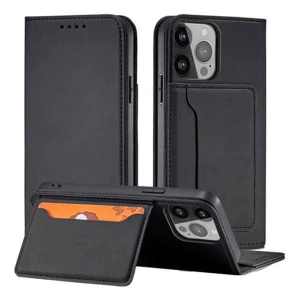 Galaxy S23 Ultra Plånboksfodral Magnet Flip - Svart