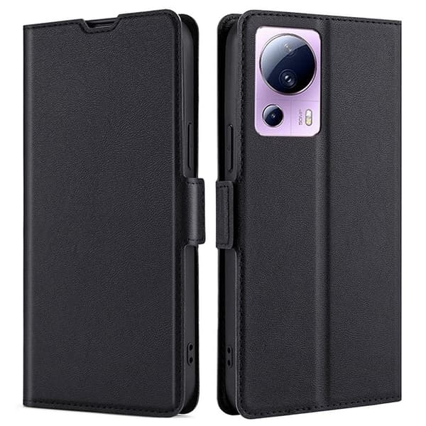 Xiaomi 13 Lite Plånboksfodral Dual Magnetic Clasp - Svart
