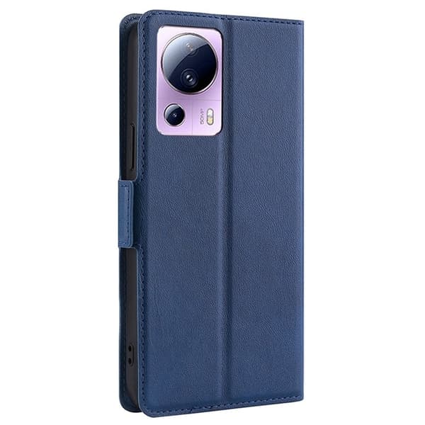 Xiaomi 13 Lite Plånboksfodral Dual Magnetic Clasp - Blå