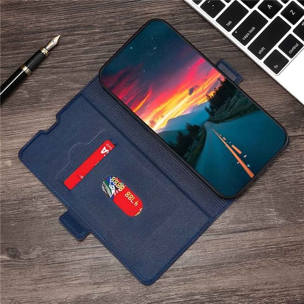 Xiaomi 13 Lite Plånboksfodral Dual Magnetic Clasp - Blå