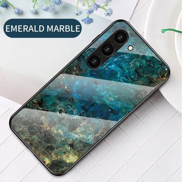 Galaxy S23 Plus Mobilskal Marmordesign - Mineralblått