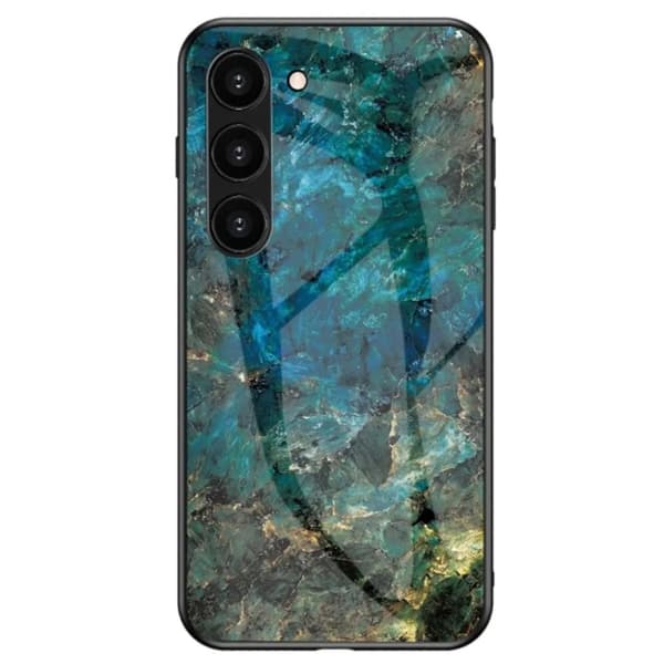 Galaxy S23 Plus Mobilskal Marmordesign - Mineralblått