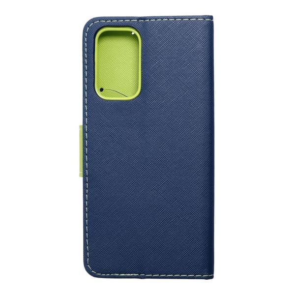 Fancy plånboksfodral för Samsung A23 5G marinblå / lime