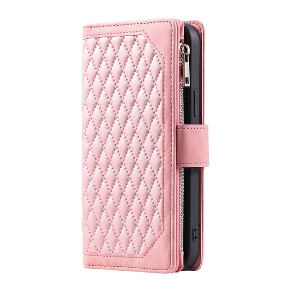 Galaxy S23 Plus Plånboksfodral Rhombus - Rosa
