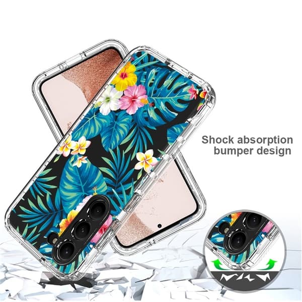 Galaxy S23 Plus Skal Pattern Printing - Plantain Leaf