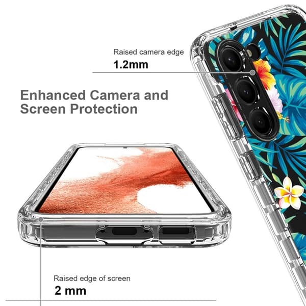 Galaxy S23 Plus Skal Pattern Printing - Plantain Leaf