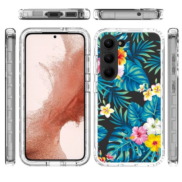 Galaxy S23 Plus Skal Pattern Printing - Plantain Leaf