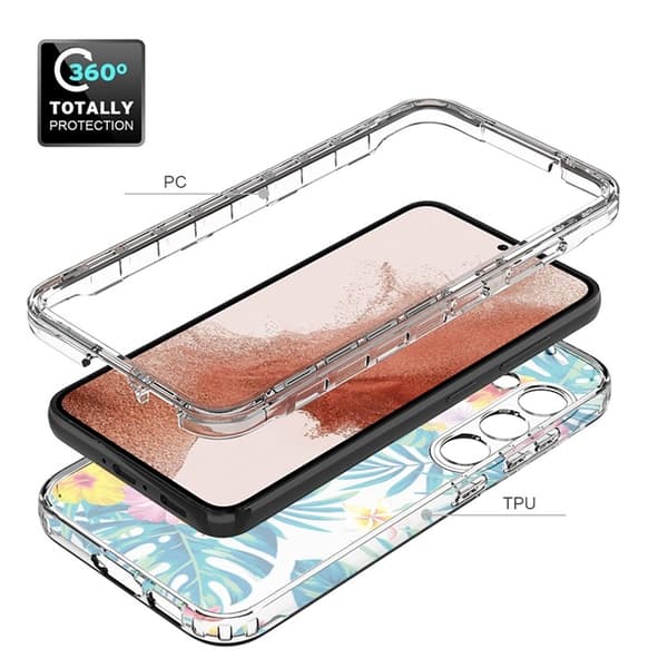Galaxy S23 Plus Skal Pattern Printing - Plantain Leaf