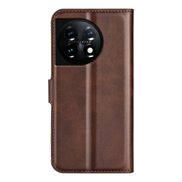 OnePlus 11 5G Plånboksfodral Calf Texture Flip - Coffee