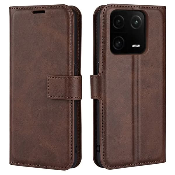 Xiaomi 13 Plånboksfodral Calf Texture Flip - Brun