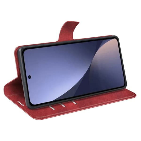 Xiaomi 13 Plånboksfodral Calf Texture Flip - Röd