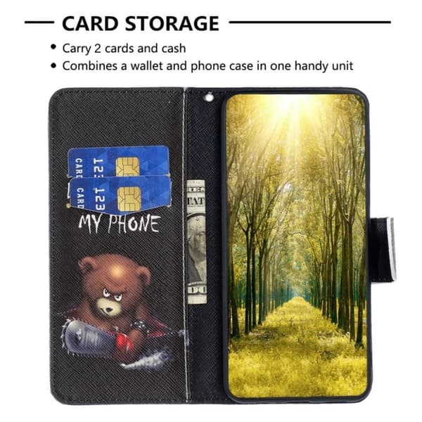 Galaxy S23 Ultra Plånboksfodral - Bear