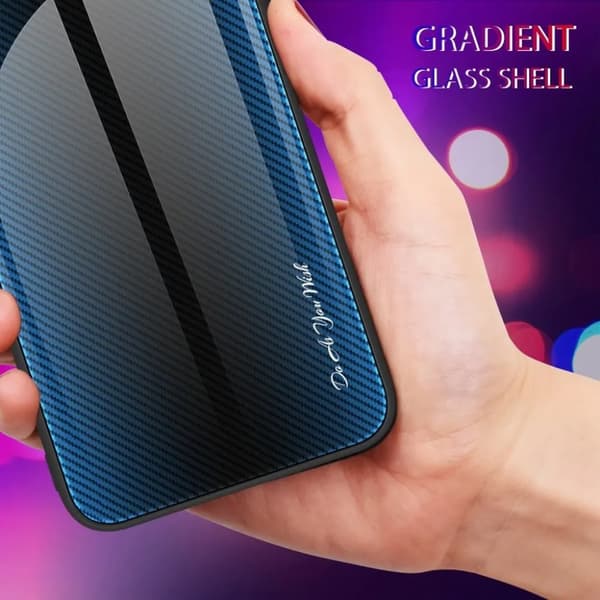 Galaxy S23 Mobilskal Carbon Fiber - Blå