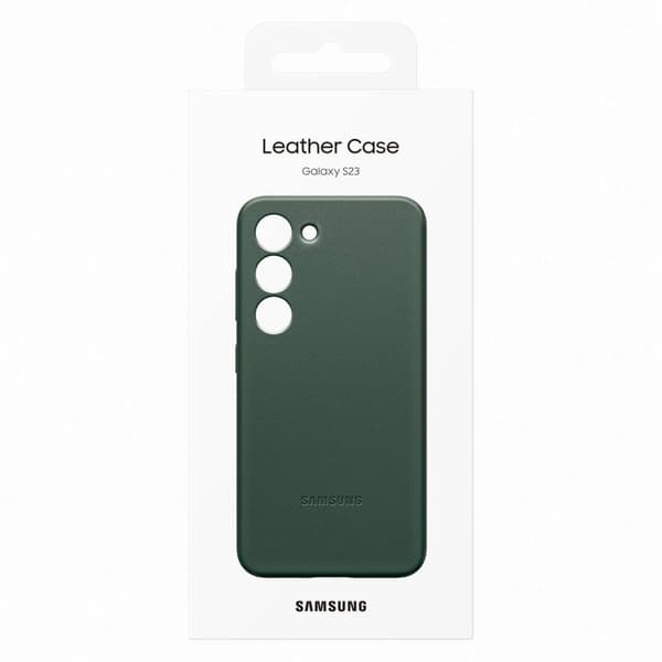 Samsung Galaxy S23 Skal Läder - Grön