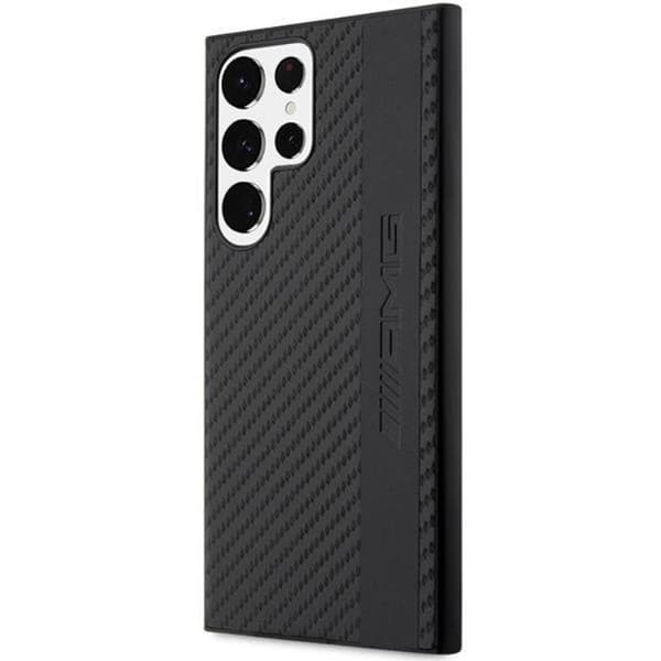 AMG Galaxy S23 Ultra Skal Carbon Stripe & Embossed - Svart