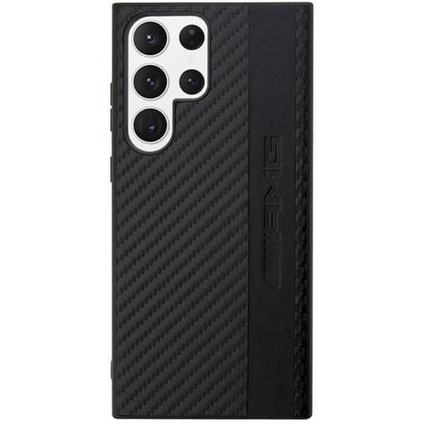 AMG Galaxy S23 Ultra Skal Carbon Stripe & Embossed - Svart