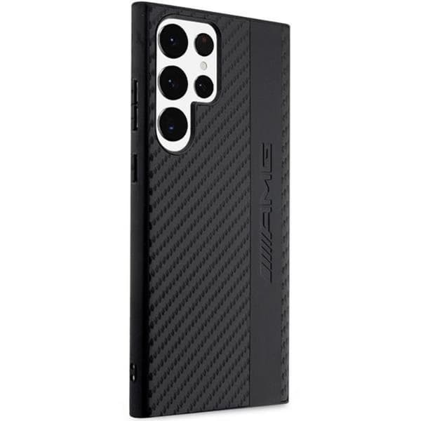 AMG Galaxy S23 Ultra Skal Carbon Stripe & Embossed - Svart
