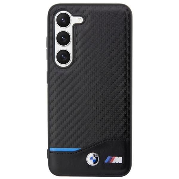BMW Galaxy S23 Plus Skal Läder Carbon - Svart