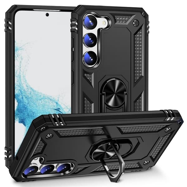 Galaxy S23 Skal Ringhållare Kickstand - Svart