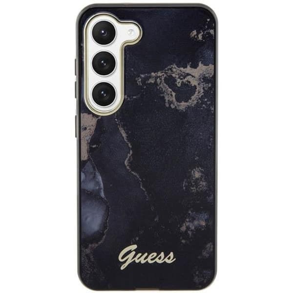 Guess Galaxy S23 Mobilskal Marble - Svart