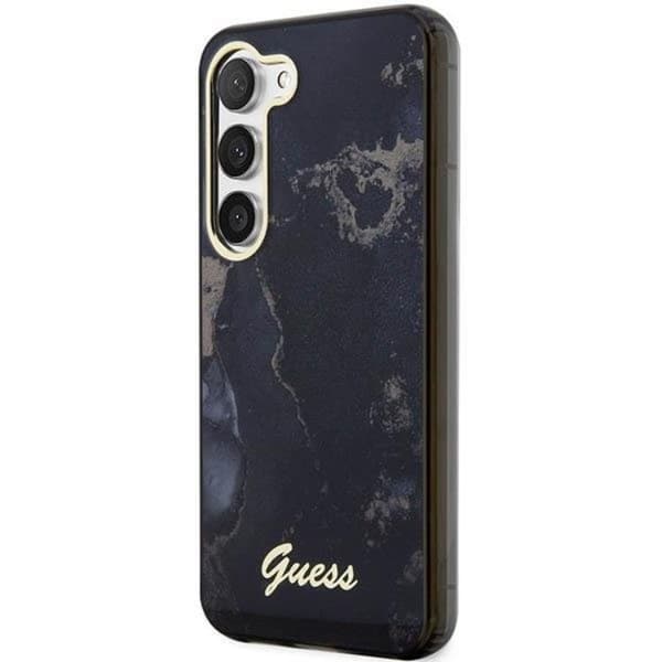 Guess Galaxy S23 Mobilskal Marble - Svart