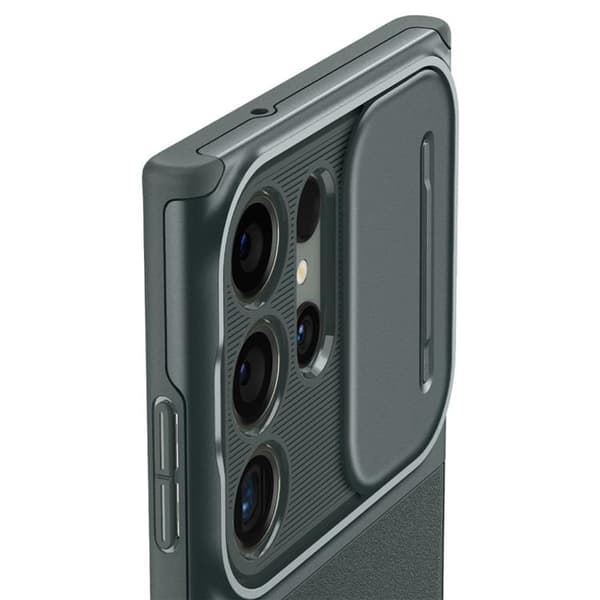 Spigen Galaxy S23 Ultra Mobiskal Optik Armor - Grön