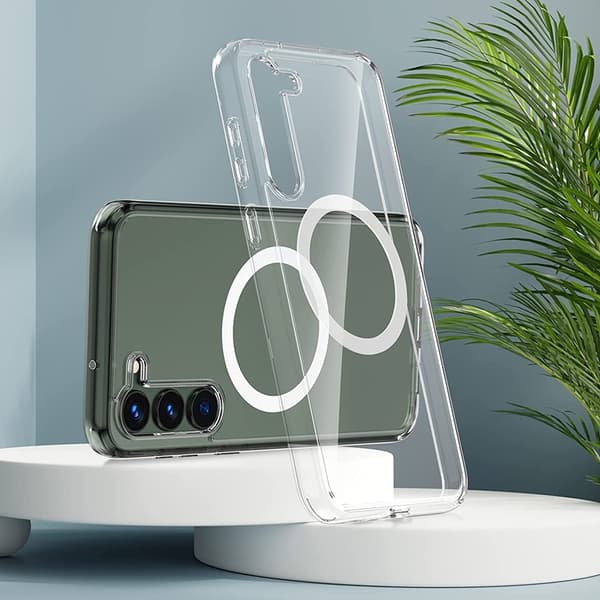 Galaxy S23 Mobilskal Magsafe Shockproof Magnetic - Clear