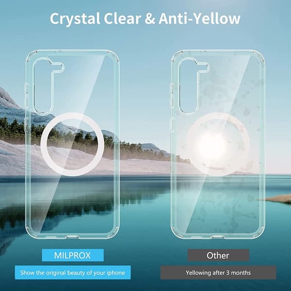 Galaxy S23 Mobilskal Magsafe Shockproof Magnetic - Clear