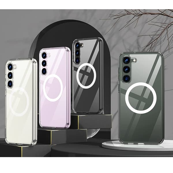 Galaxy S23 Mobilskal Magsafe Shockproof Magnetic - Clear