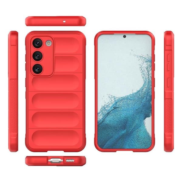 Galaxy S23 Plus Skal Magic Shield Flexible Armored - Röd