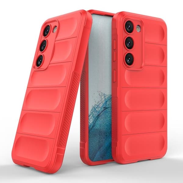 Galaxy S23 Plus Skal Magic Shield Flexible Armored - Röd