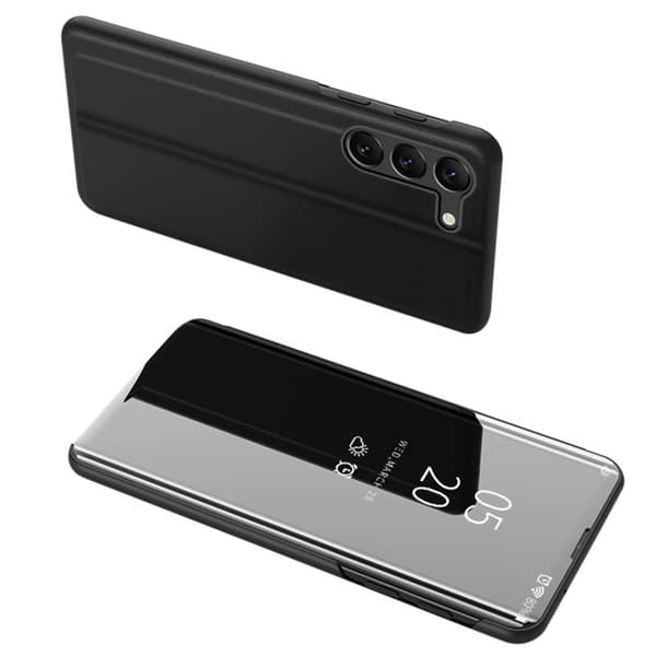 Galaxy S23 Plus Fodral Clear View Flip - Svart