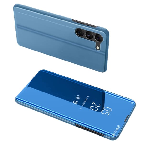 Galaxy S23 Plus Fodral Clear View Flip - Blå
