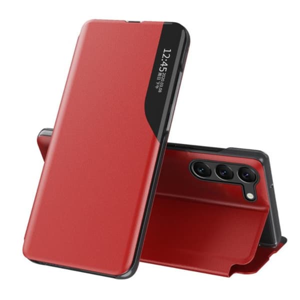 Galaxy S23 Plus Fodral Eco-Leather View - Röd