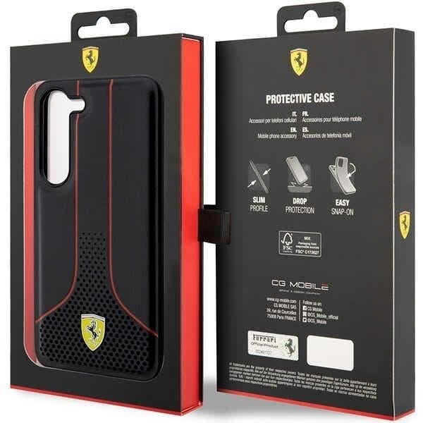 Ferrari Galaxy S23 Skal Perforated 296 P - Svart