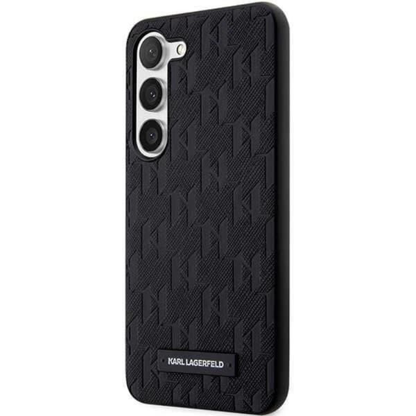 Karl Lagerfeld Galaxy S23 Plus Skal Saffiano Mono Metal Logo - Svart