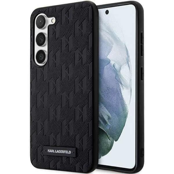 Karl Lagerfeld Galaxy S23 Plus Skal Saffiano Mono Metal Logo - Svart