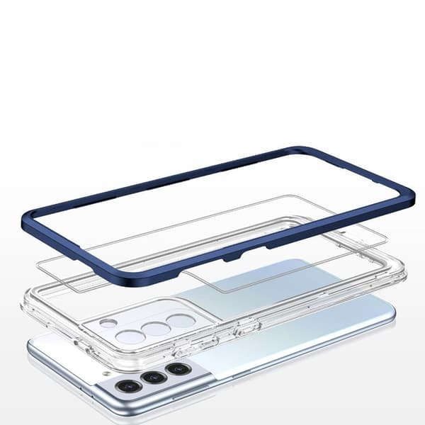 Galaxy S23 Plus Skal Clear 3in1 - Blå