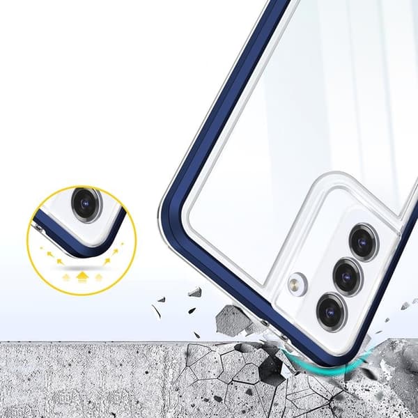 Galaxy S23 Plus Skal Clear 3in1 - Blå