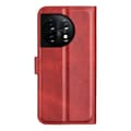 Miniatyrbild 3 av 9: OnePlus 11 5G Plånboksfodral Calf Texture Flip - Röd