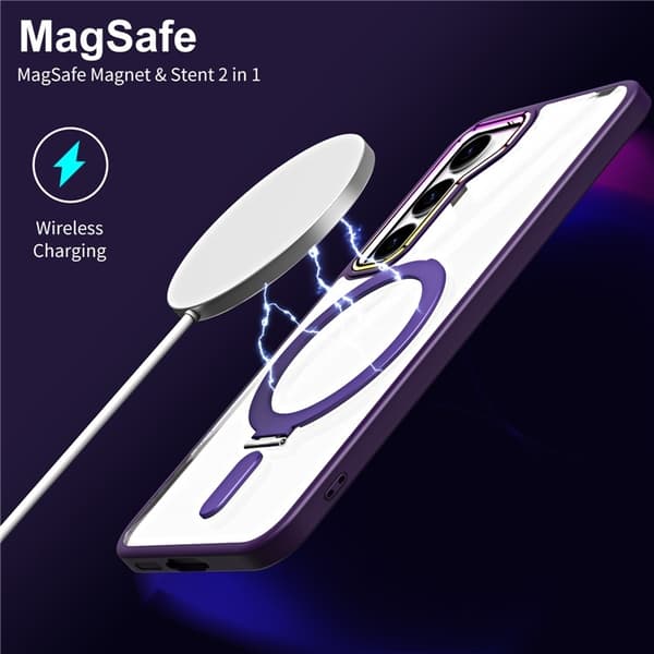 Galaxy S23 Plus Mobilskal Magsafe Kickstand Magnetic - Grön