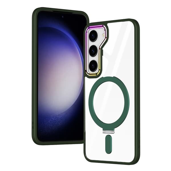 Galaxy S23 Plus Mobilskal Magsafe Kickstand Magnetic - Grön
