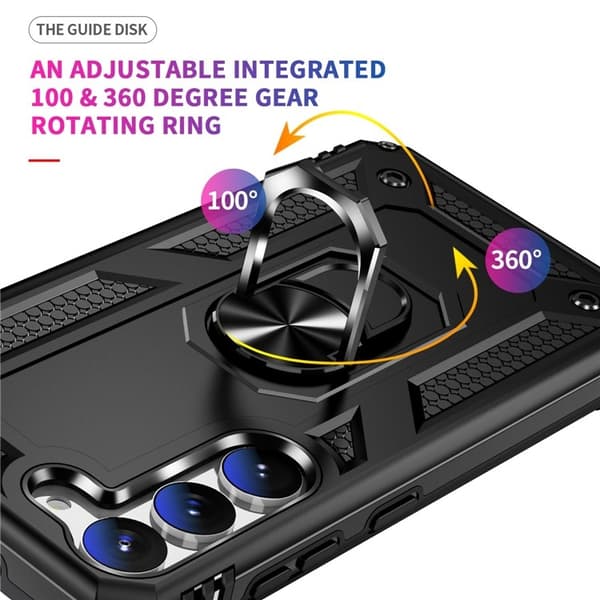 Galaxy S23 Plus Skal Ringhållare Kickstand - Svart